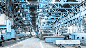Large manufacturing and processing environment