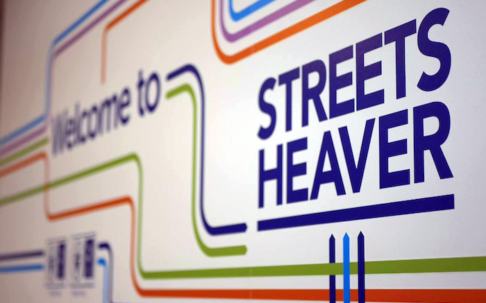 Welcome to Streets Heaver signage