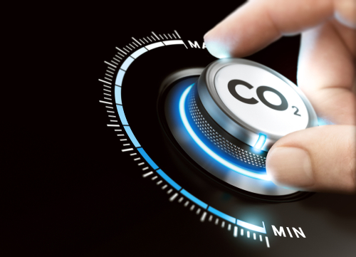 Dial turning down CO2 levels