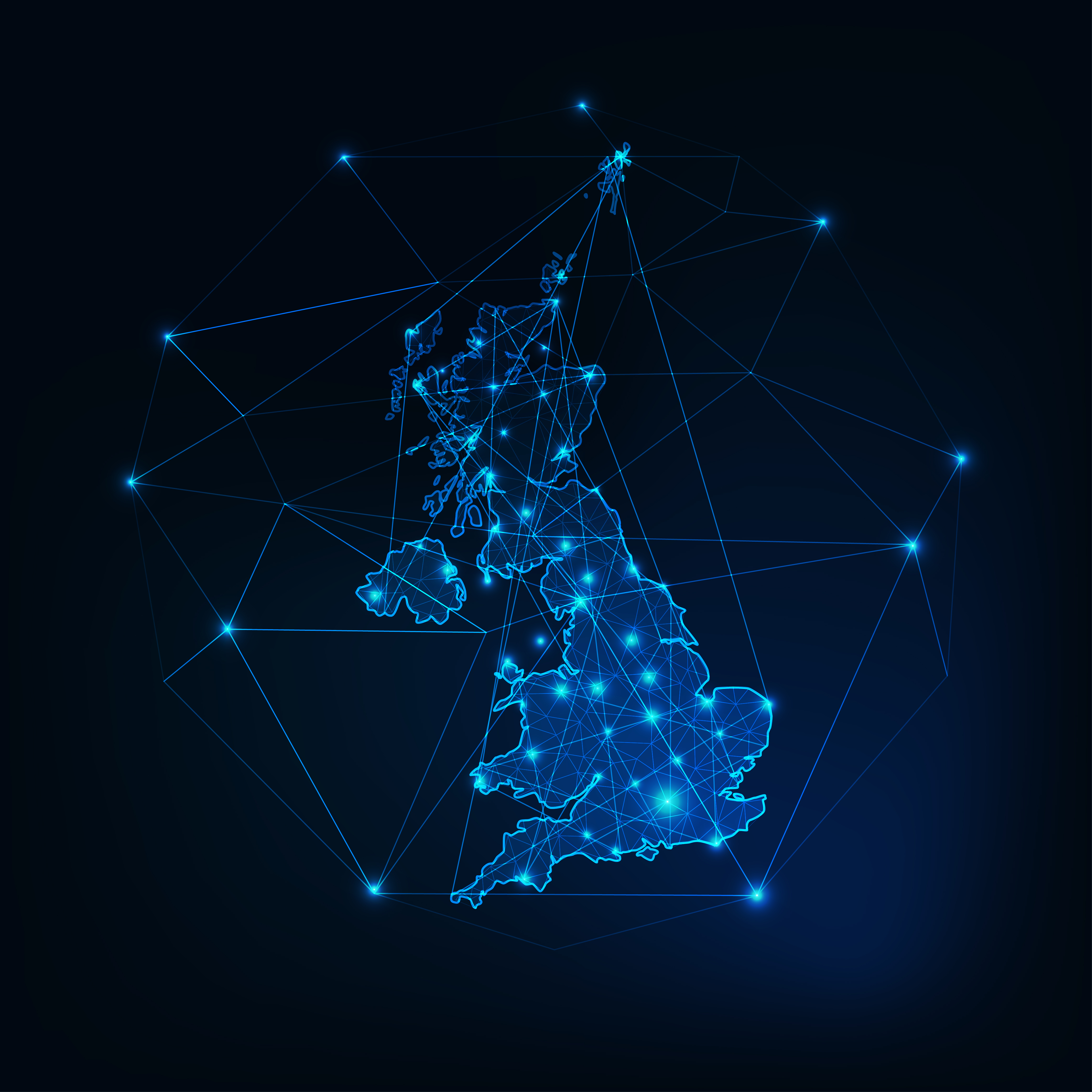 Vector image of UK
