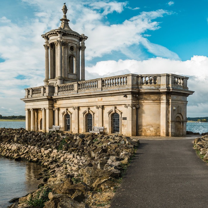 Old building on water front