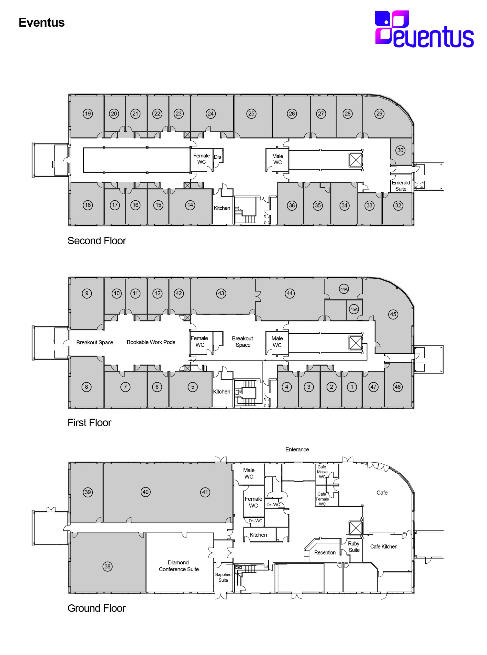 Eventus Business Centre Floor Plan - Eventus Meeting Rooms - Business Lincolnshire