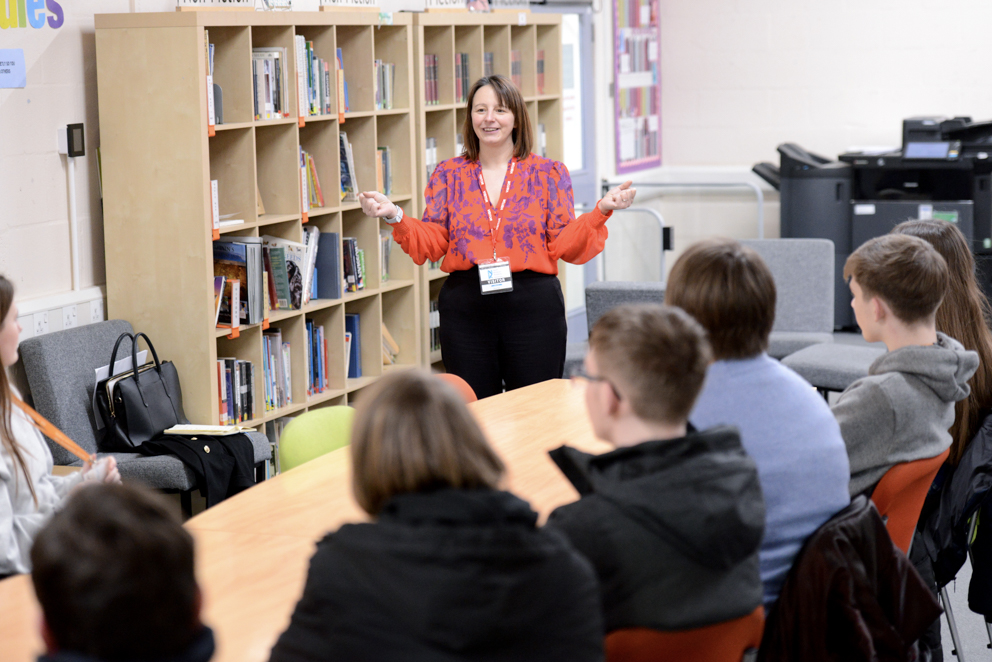 Teacher supporting the next generation