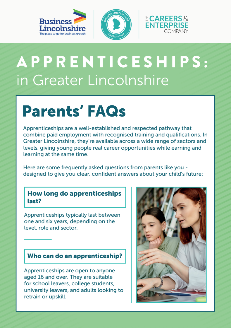 APPRENTICESHIPS: in Greater Lincolnshire Parents’ FAQs